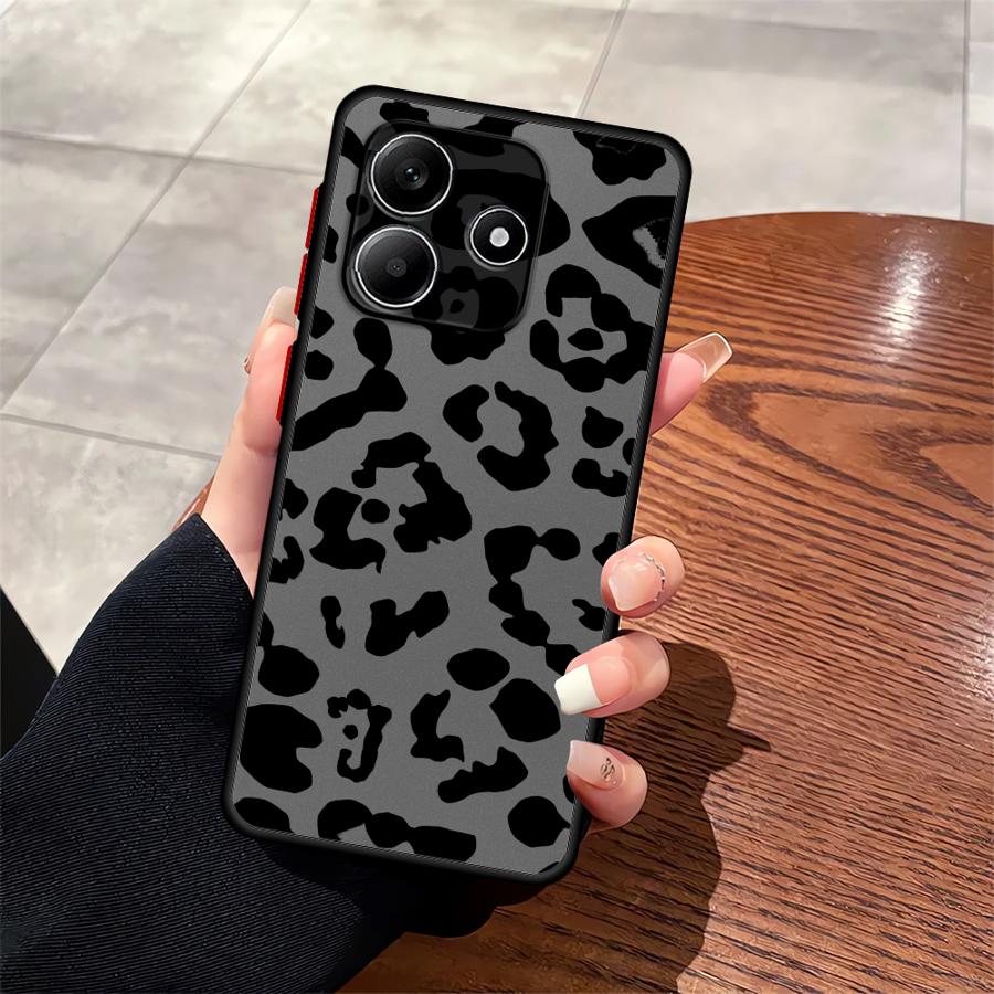 Case for Xiaomi Redmi Note 14 9S A4 12 13 Pro Plus 14C 13C 10 11 Back Phone Cover Leopard Print