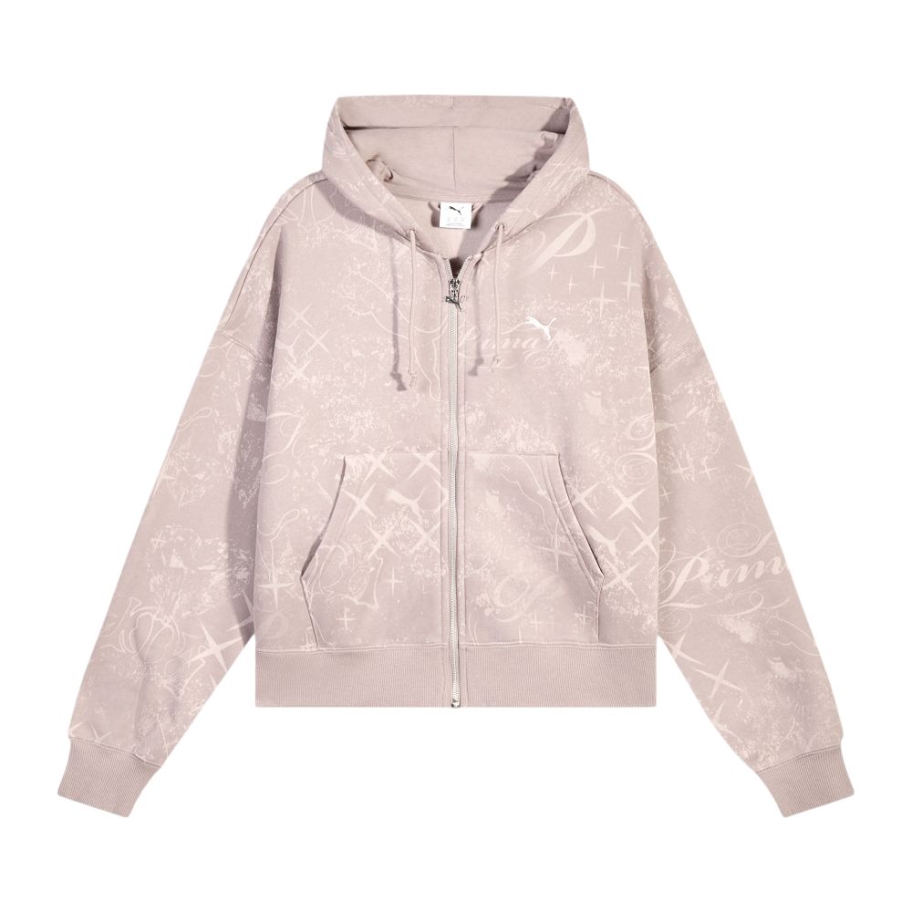 

PUMA Women s Full-Zip Printed Hoodie 637064-88 XS