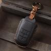 Car Key Case Leather Cover for 4 5 Button Toyota Alphard Vellfire Sienna Senna Keyring Holder Shell