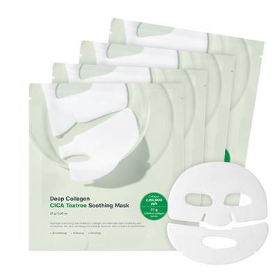 Deep Collagen Cica Tea Tree Soothing Mask Sheet (4ea)