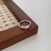 Korean & Japanese Style Push-Pull Ring for Women - Retro Temperament, Trendy Plain Band, Hip Hop Punk Index Ring
