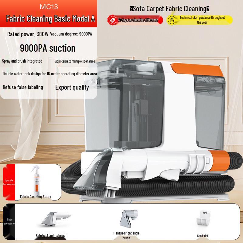 

Yili Sofa & Fabric Cleaner: 2-in-1 Vacuum & Spray Machine for Carpets, Curtains, and Mattresses