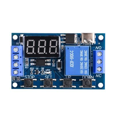 1-10pcs Timer Relay Time Delay Relay DC 6-30V Delay Controller Board Trigger Delay Switching Relay Module with LCD Display