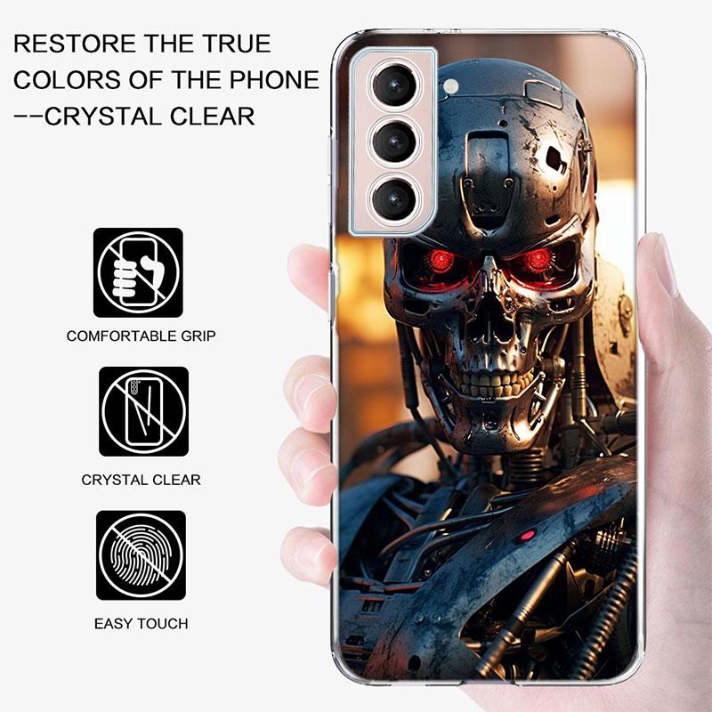Arnold Schwarzenegger Terminator Phone Case For Samsung Galaxy S25 Edge S24 S23 FE S21 S20 S10 Plus S22 S26 Ultra Cover Clear Ca