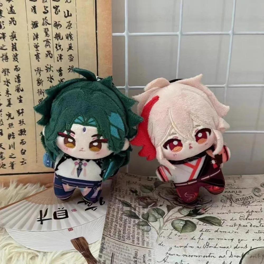 Genshin Impact plyšové hračky Kazuha Xiao Scaramouche Venti Raiden Shogun Kaeya Anime figurka plyšové panenky přívěsek na tašku klíčenka dárek