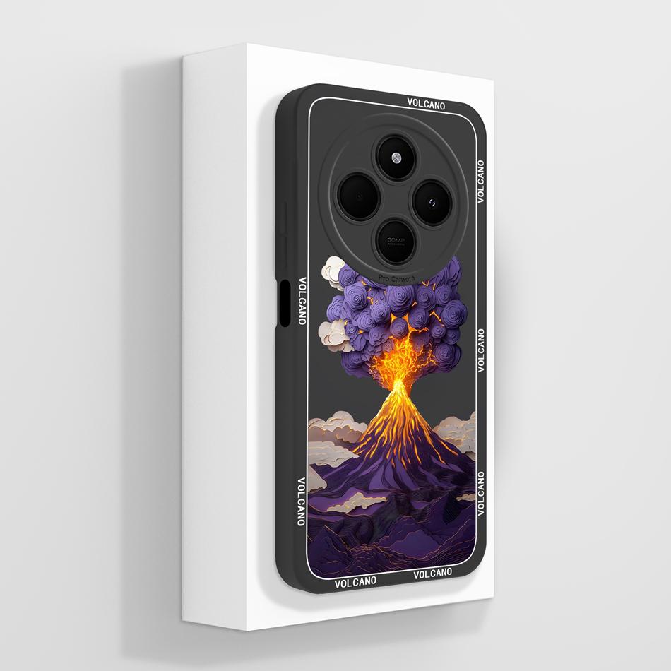 Per Custodia Telefono POCO C75 Carino Cuore Gatto Morbido Silicone Liquido Cover Posteriore Per Xiaomi Poco C 75 Protezione Completa Anti Caduta Funda Capa