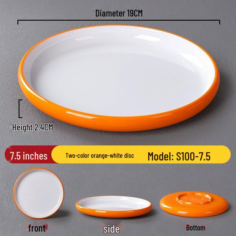 Melamine Nordic Style Cold Dish & Stir-fry Plate for Restaurants and Hotels