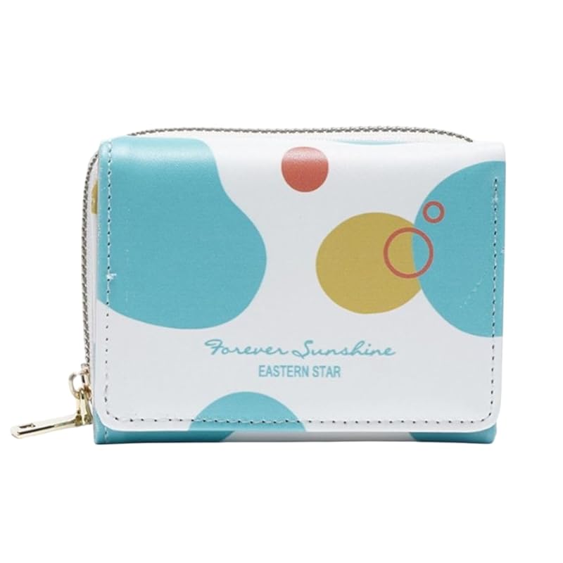 

[ORSUN] ladies wallet mini wallet [Stylish pastel colors] trifold wallet] compact Thin Smaller coin purse woman (green)