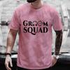 Groom Squad Tshirt Best Man Bachelor Stag Party T Shirt Single Farewell 2024 Fashion Graphic Tops Team EVG Future Groom Tees