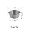 Korean Stainless Steel Dipping Dish for Western Cuisine - Small Tomato Sauce & Seasoning Plate