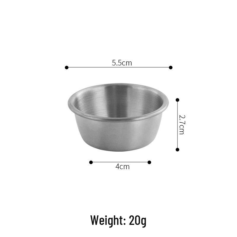 304 Stainless Steel Round Sauce Dish with Custom Logo