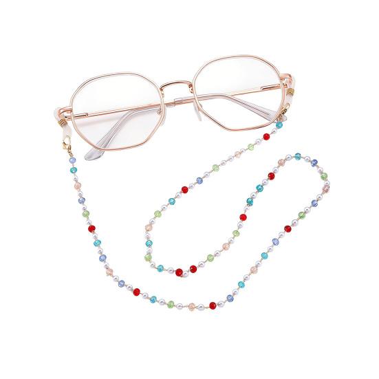 Women Glasses Chain Colorful Faux Gemstone Eyeglass Chain Retro Beaded Sunglass Strap Eyeglass Lanyards for Spectacle Reading Glasses