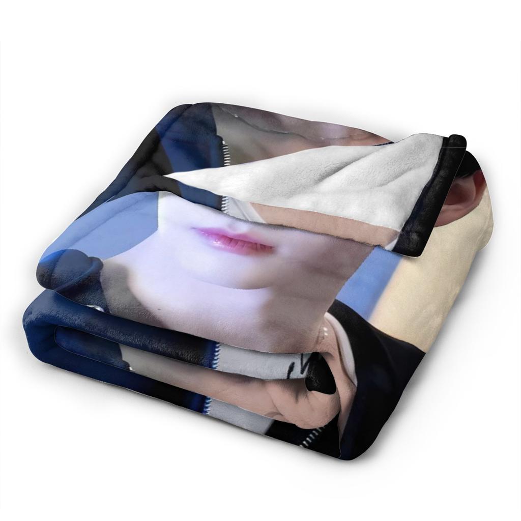 Sung Han Bin Plush Blanket Boy Girl Flannel Throw Blanket For Outdoor Warm Soft Zerobaseone Quality Bedspread Birthday Gift