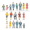 10/50pcs Mixed Color Model Building People Multistyles Train Scenery Passengers Standing People
