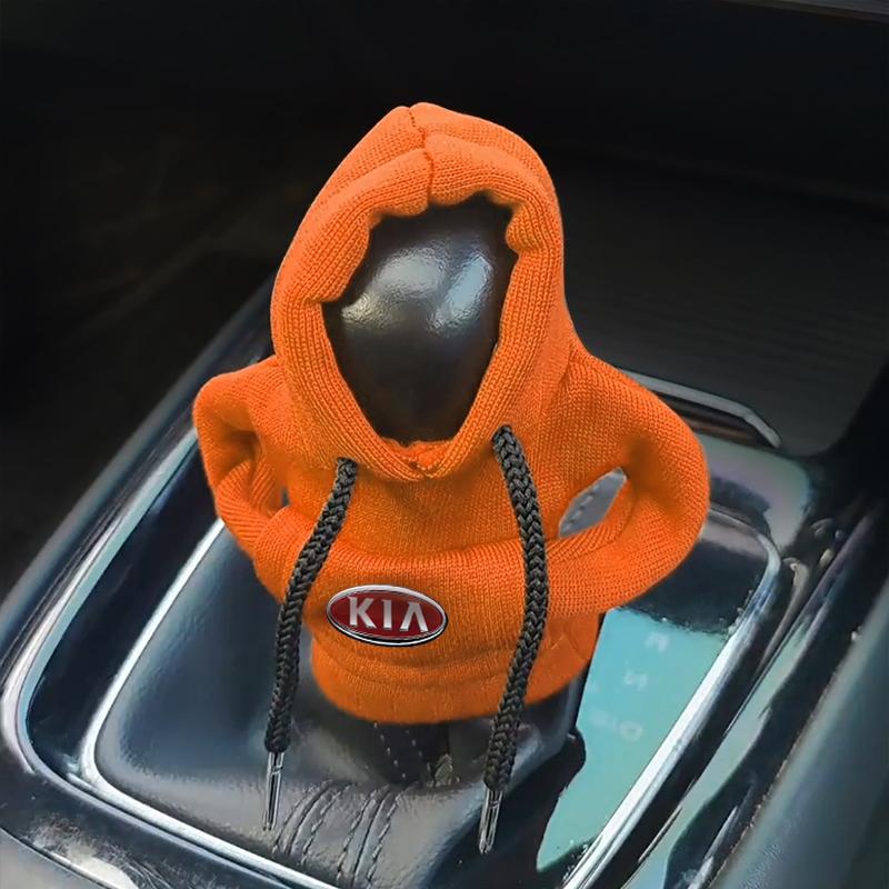1Pcs Fashion Car Gear Lever Hood Small Sweater Decoration Gear Lever Hoodie For KIA K5 K9 Sorento Ceed Sportage Carnival Stinger Forte Niro Cadenza