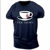 TEA SHIRT I Love British Tea British Flag Fun Novelty Souvenir T-Shirt Breathable Camisetas Nostalgia Retro Street Fashion