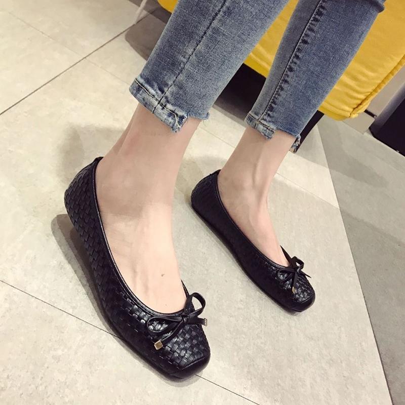Fashion Ballerina Flats for Women Boat Shoes Women Flats Elegant Office Ladies Shoes Soft Comfortable Big Size 41