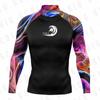 Mens Rash Guard Long Sleeve Quick Dry UV Protection Swim Shirt Surfing Snorkeling Water Sports