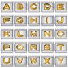 Trendy Italian Charms Bracelet 26 English A-Z Letter Custom Gold Color DIY Jewelry Making Gift Hand Bangle Chain Jewellry