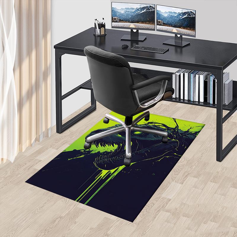 Charming Dinosaur Chair Mat Office Carpet for Home Decor, Sofa Rug Gift, Suitable for Bedroom, Living Room, Various Rooms