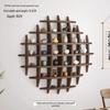 Chinese Solid Wood Wall-Mounted Teacup Rack - Antique Curio Shelf and Tea Set Display Stand