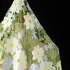 50*132Cm Water-Soluble Lace 3D Embroidery Hollow Fabric Green Flower Wedding Dress Skirt Curtain Clothes Tablecloth Diy Sewing