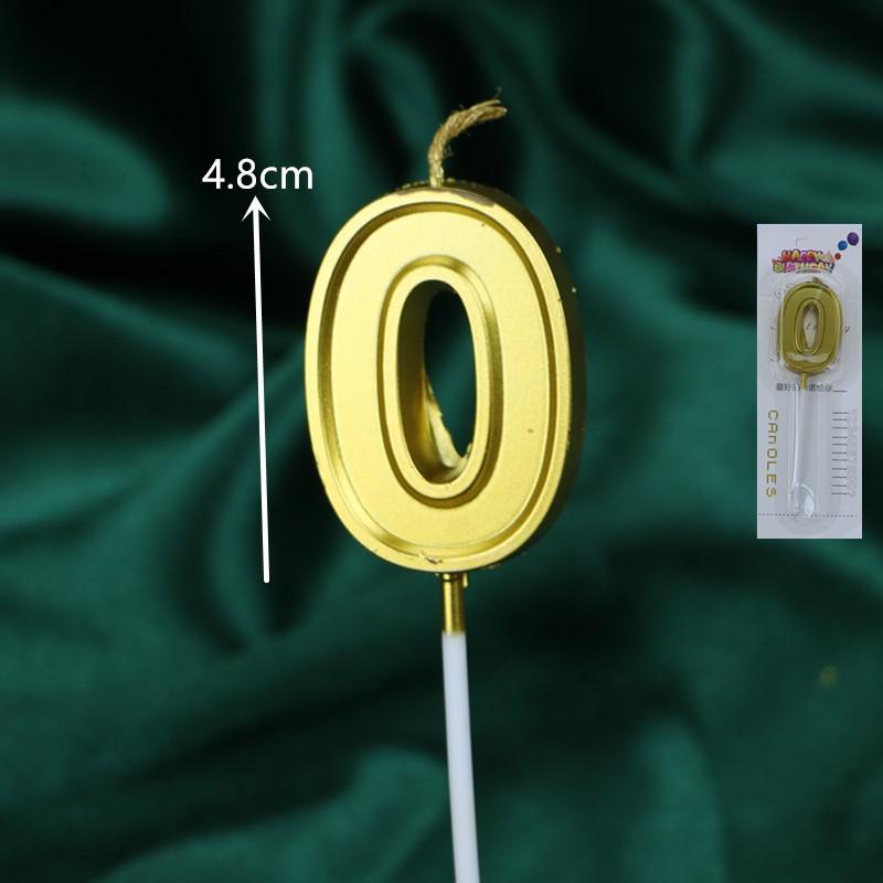 50 Gold and Silver Number Candle Cake Toppers - Individually Boxed Party Decorations