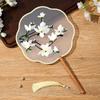 Double-Sided Embroidered Chinese Round Fan: Ancient Style for Hanfu, Qipao, and Children's Dance