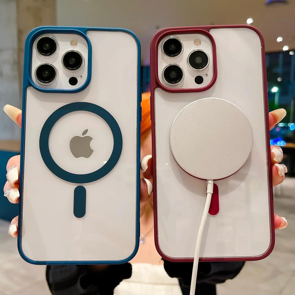 Luxury For Magsafe Ultra Case For iPhone15 13 12 11 14 Pro Max Plus Magnetic Wireless Charge Soft Bumper Cover Phone Accessories