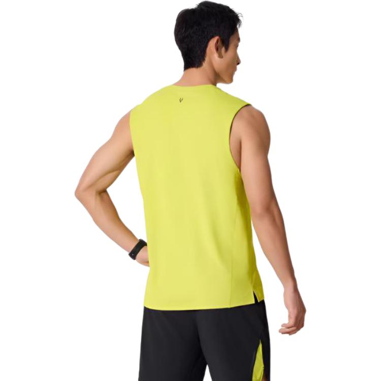 Anta Running Series Letter Round Neck Breathable Versatile Casual Sleeveless Vest Men tops Legendary-Green 152525106-1
