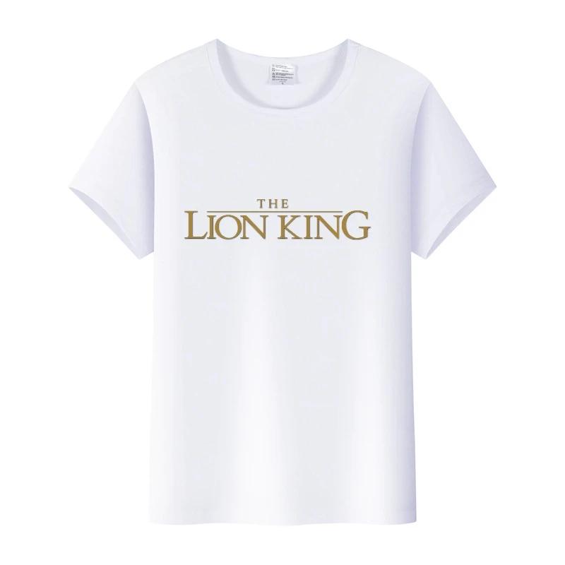 Casual Summer Ladies Blouses Men White Tees Clothes Women 90S Tshirt Oversized Tops Disney Cartoon The Lion King Graphic T-shirt
