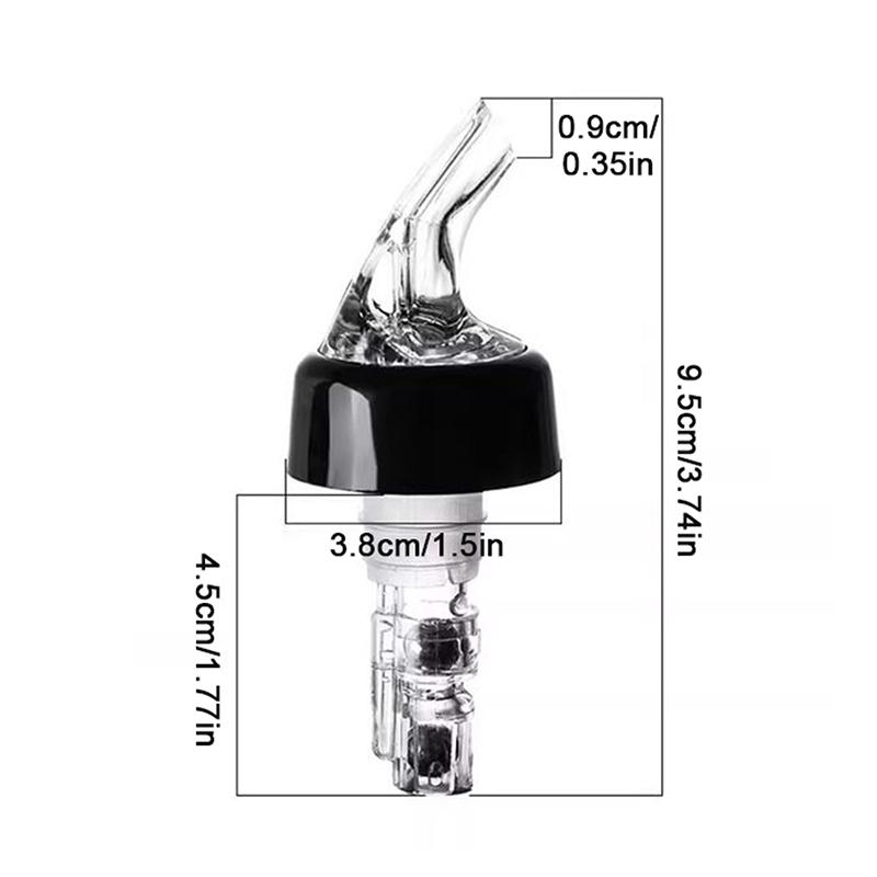 30Ml Quantitative Wine Pourer Measure Flow Pourer Alcohol Liquid Dispenser Automatic Measuring Pourer Home Bar Tools