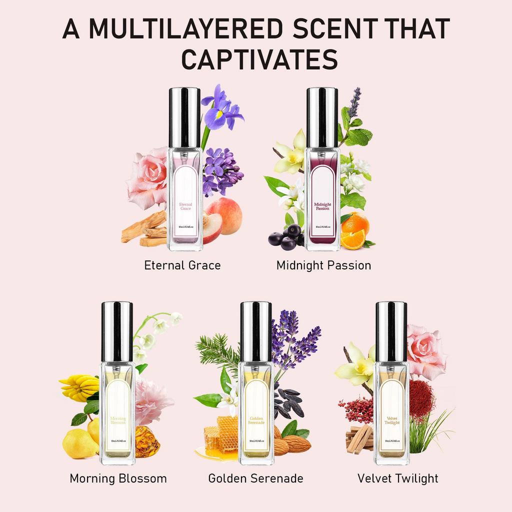 Valentine's Day Series Perfume Gift Box Long-lasting Fresh Perfume Set With Multiple Flavors And No Irritation.50ML