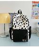 Schoolbag New High-value Japanese Ins Fresh and Sweet Polka Dot Contrasting Color Backpack Junior High School Students Lightweight Large-capacity 