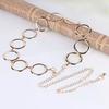 Belt Women Luxury Metal Chain Designer  Large Ring Waist Strap Dress Coat Skirt Decorative Waistband