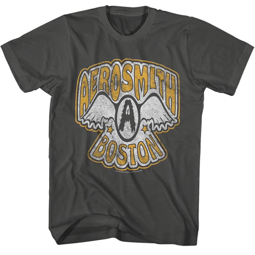 Aerosmith Vintage Logo Boston Men T Shirt Rock Band Music Merch M