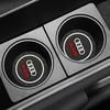 Car 2025 Hot Hot A8 For q2 2Pcs Car Water Cup Pad Rubber Mat Anti-slip Pad Mat Waterproof For q2 A1 A3 A4 B8 8P 8V A6 C7 A5
