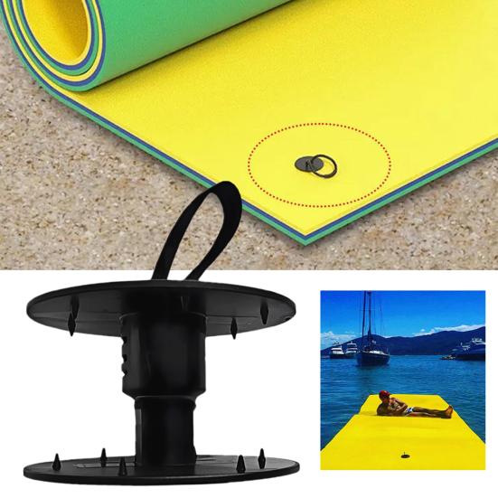 Floating Mat Tether Kit Floating Water Mat Grommet Kit Portable Safety Cord for Beach Kayaking Pool Water Swimming Lake Boating