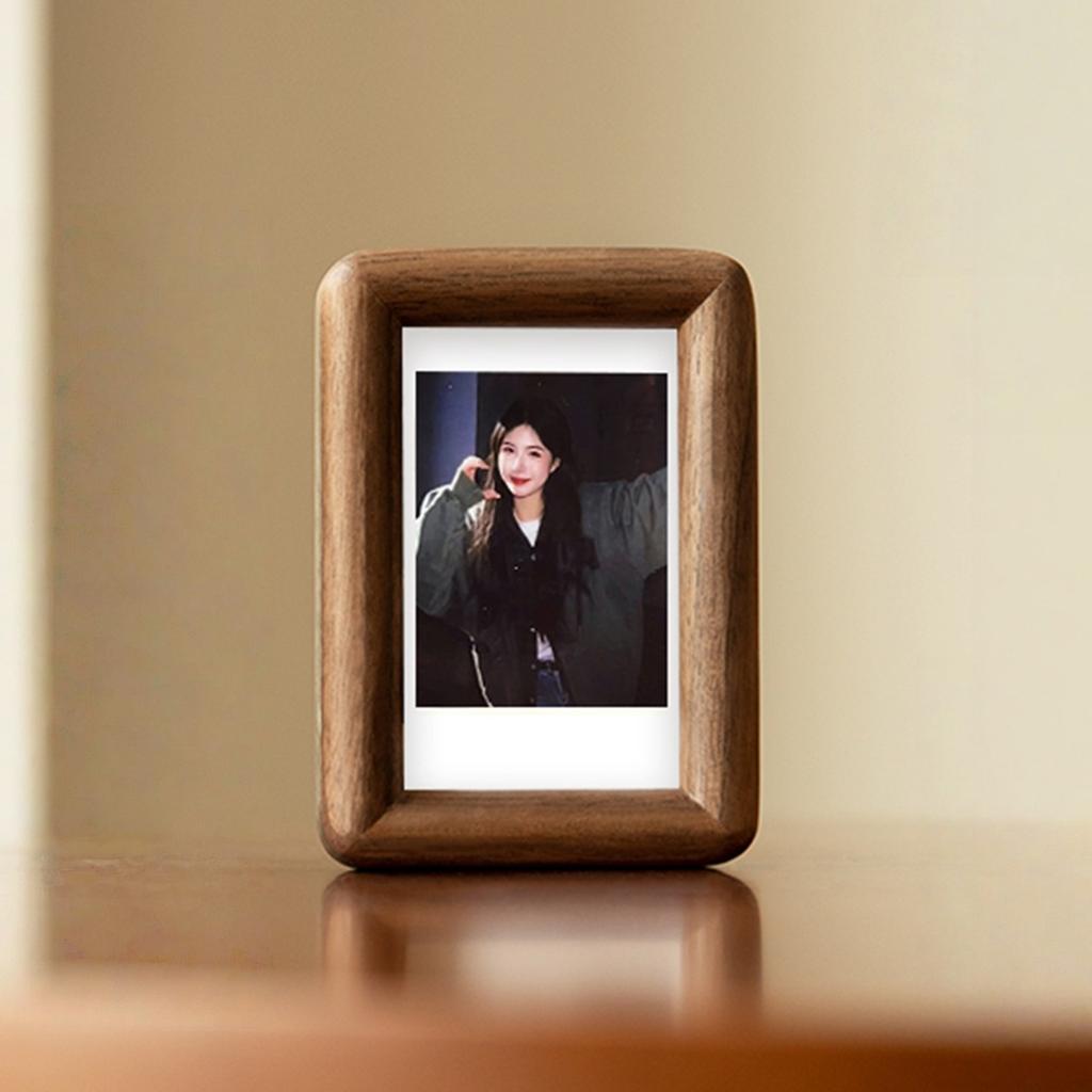 Mini Portafoto Piccolo da 3 Pollici con Supporto da Tavolo, per Foto Polaroid, Anniversario di Coppia, Regalo di Matrimonio Compleanno, Decorazione per la Casa