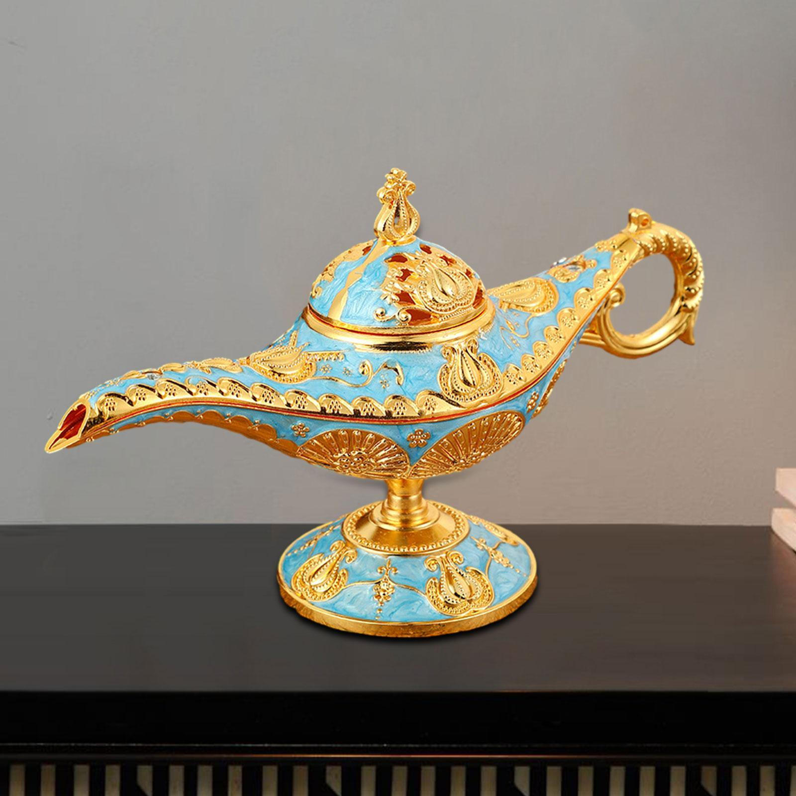 

Класичний тримач для пахощів для прикраси дому, ідеї подарунків, металевого дизайну для медитації та відпочинку Gold Blue