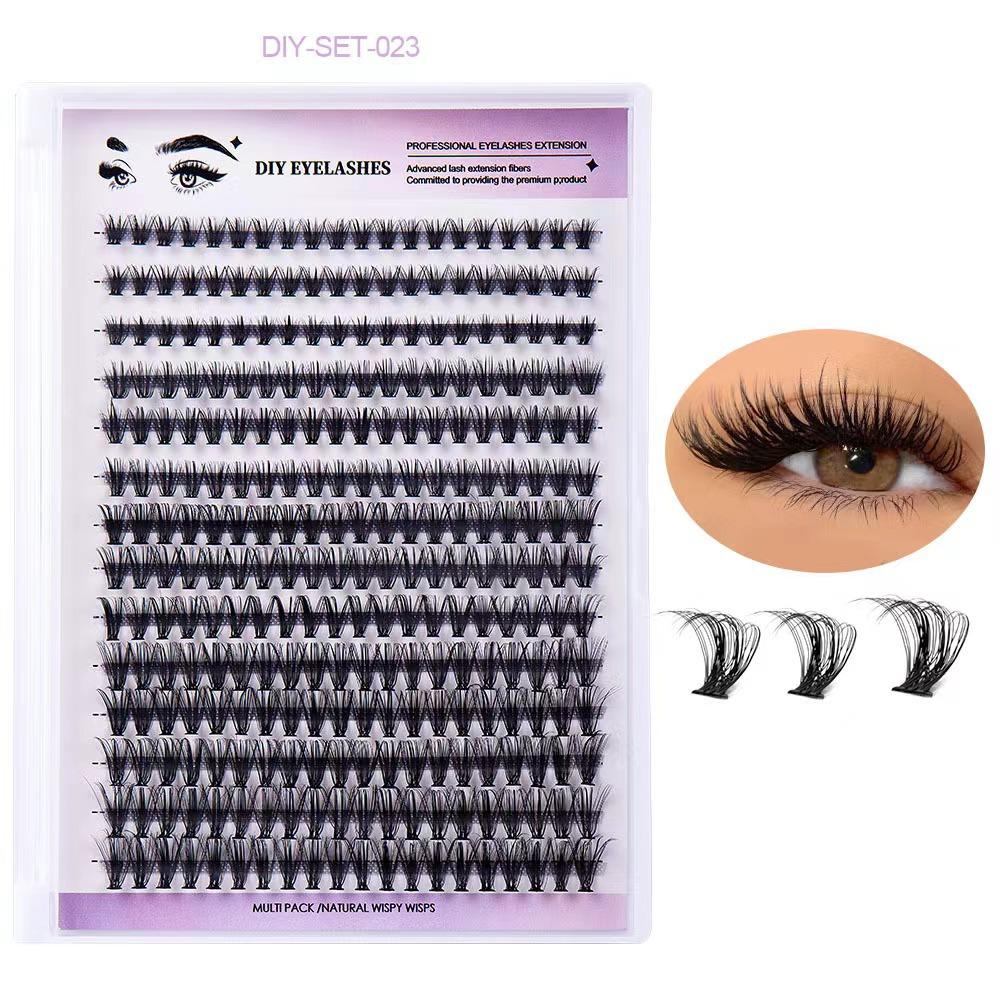 Dense Large Displacement 280 Clusters D Song Diy Eyelashes Segmented Single Cluster Grafted False Eyelashes
