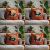 Home Decor Chinese Style Horse-Patterned Decorative Pillow Pattern Cushion Cover Suitable For Sofa Bedroom Car Pillow Cover