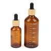 Lahvičky s kapátkem 5 ml-100 ml se stupnicí s činidlem oční kapky Jantarové sklo Lahvička s tekutou pipetou pro aromaterapii Plnitelné lahvičky Cestování