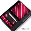 Men's 4-Piece Tie Gift Set for Business, Wedding, and Formal Wear.