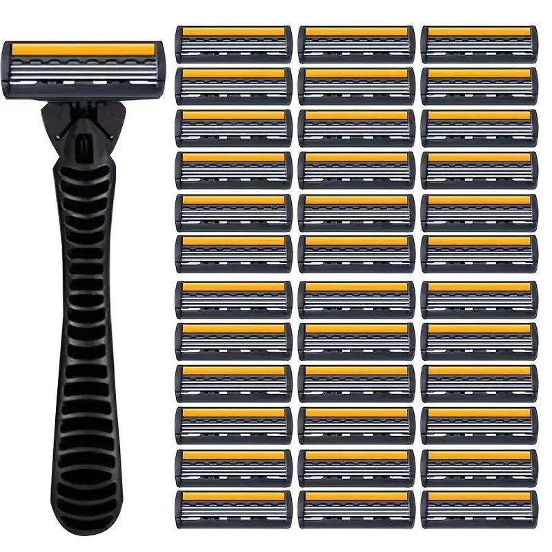 3vrstvá čepel z nerezové oceli Pánský holicí strojek Omyvatelný Pro cestování Pro domácí holicí strojek Manuální holicí strojky Pro každodenní péči o obličej