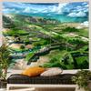 Anime-themed landscape tapestry room background college dormitory wall tapestry wall fabric wallpaper mural fabric tapestry