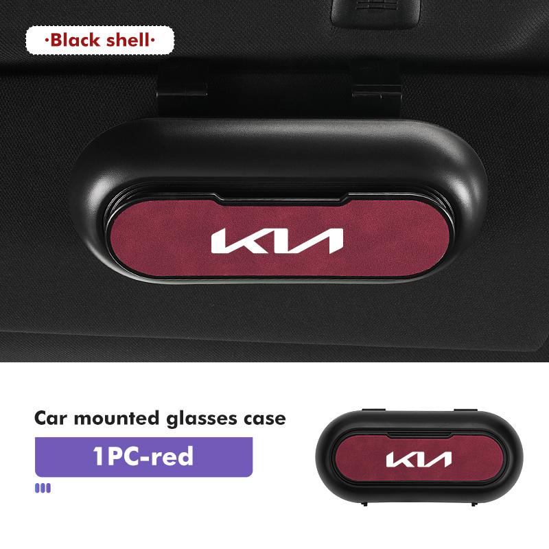 Car Portable Sun Visor Sunglasses Holder Case Glasses Boxes Interior Accessories For KIA Ceed Sportage Rio K5 K2 Optima Cerato drlqc11