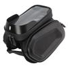 Bike Frame Bag PU Leather Waterproof Transparent Sun Visor Side Bags Stable Durable Bike Phone Bag