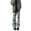 American retro ink tie-dye jeans design trendy brand slightly curved pants men's spring niche straight-leg pants