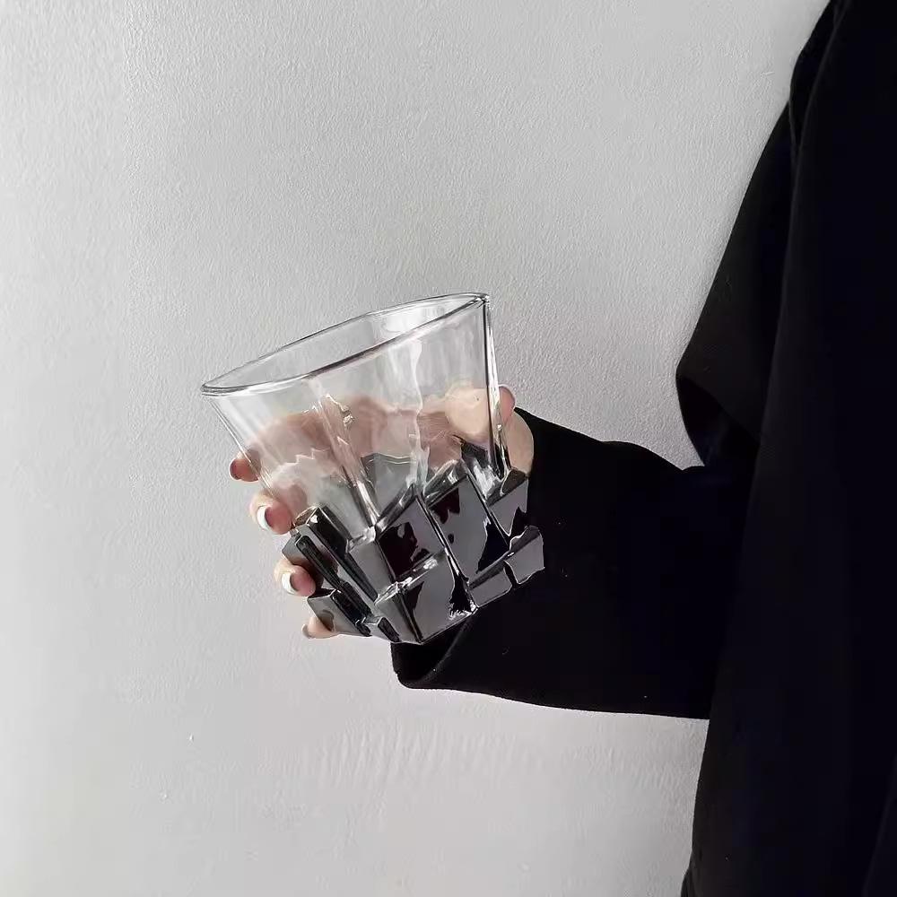 280ml Handbemaltes Whisky-Tumbler - Künstlerisches Eis-Freundliches Design, Luxus-Limited-Edition-Glas für Cocktails & Kalte Getränke